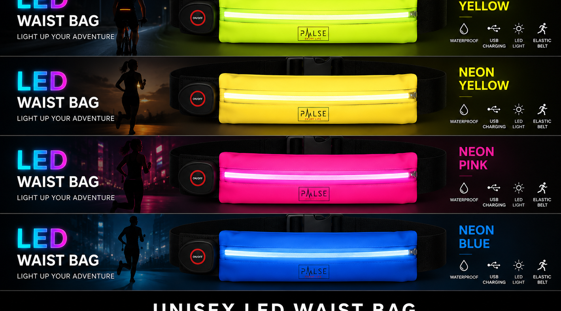 LED running belt